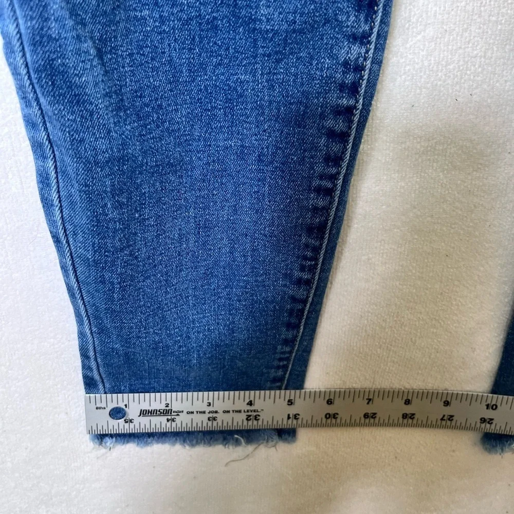 Lucky Brand Ava‎ Mid Rise Skinny Ankle Jeans Womens 4/27 Blue Denim Stretch 2460